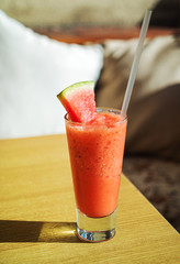 Watermelon Smoothie in the glass