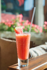 Watermelon Smoothie in the glass