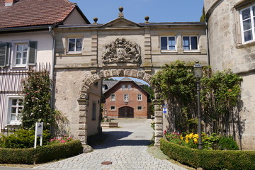 Renaissanceportal am Schloss Ahorn