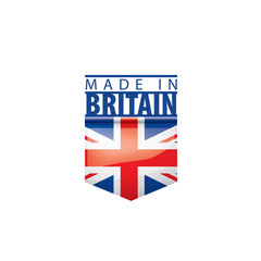 Fototapeta premium United Kingdom flag, vector illustration on a white background