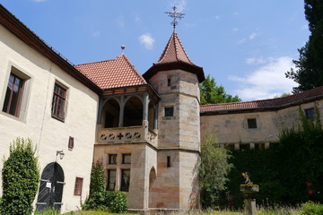 Fototapeta na wymiar Innenhof Schloss Hohenstein