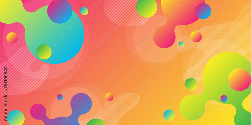 Canvas Prints colorful abstract background using minimal geometry as an element.
