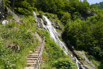Wanderweg neben Todtnauer Wasserfall