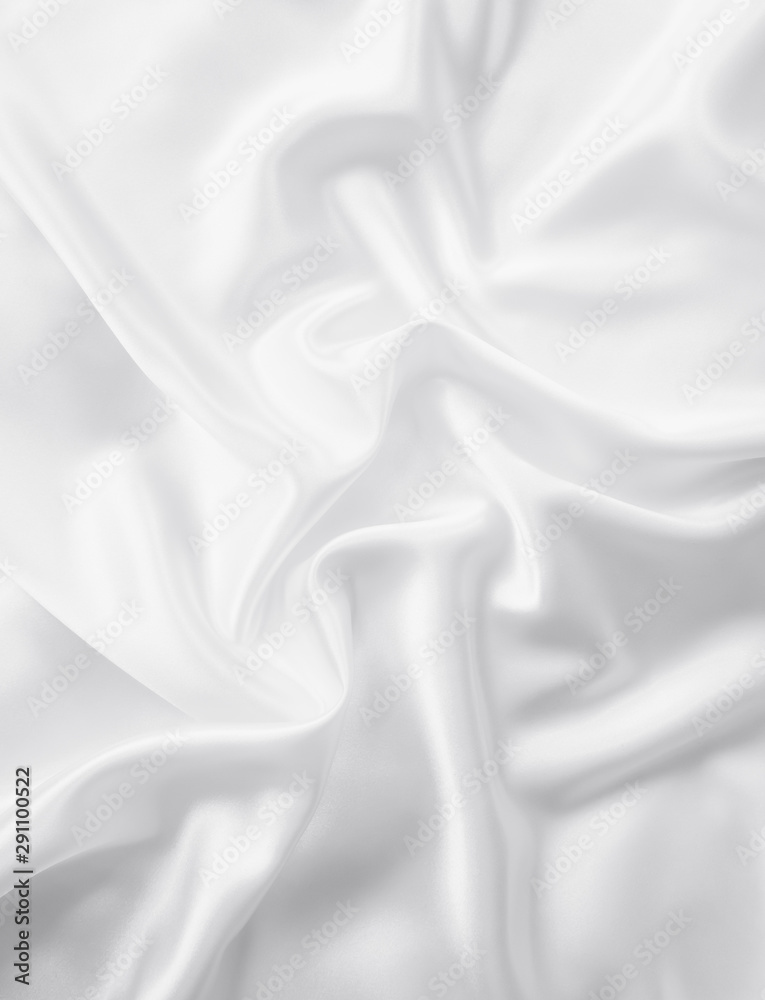 Canvas Prints beautiful smooth elegant wavy white satin silk luxury cloth fabric texture, abstract background desi