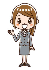 ビジネスウーマン　案内