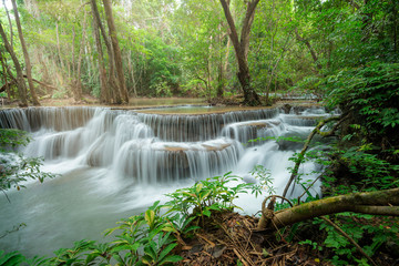 Mae Huai Khamin Waterfall is a beautiful waterfall in Kanchanaburi.