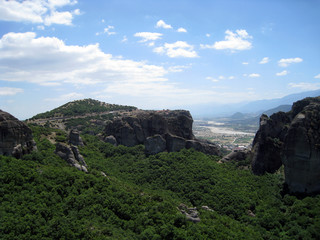 Fototapeta premium landscape with rocks and blue sky