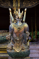 Fototapeta premium Temple Sirindhorn Wararam Phuproud in Ubon Ratchathani Province Thailand