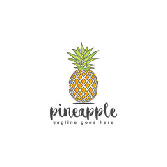 Pineapple Fruit Logo