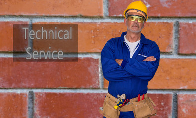 builder with tool belt, renovations, repairs and DIY