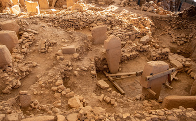Ancient Site of Gobekli Tepe in SanliUrfa, Turkey (Göbeklitepe The Oldest Temple of the World)....