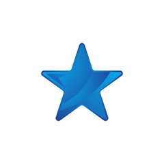 Obraz premium blue star icon vector