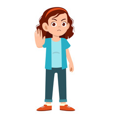 beauty good looking woman express her emotion