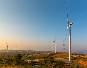 Wind turbine power generation in Thailand