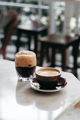 glass of coffee