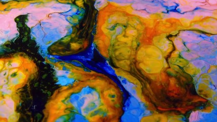 Very Nice Surface Moving Surface Liquid Paint Background Texture Video.
