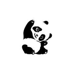 cartoon baby panda bear