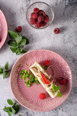 White chocolate dessert