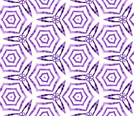 Purple handdrawn seamless pattern. Hand drawn wate