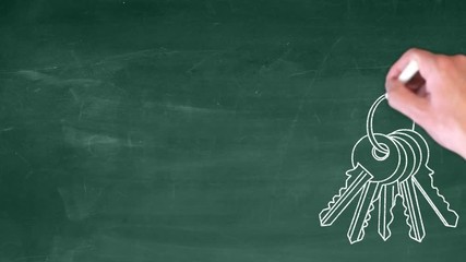 maison vendue tableau vert