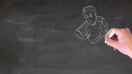 podium rugby tableau noir