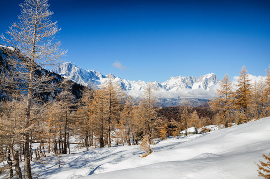 Vista innevata sul Bianco