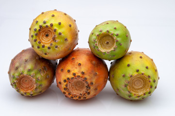 Fruits of Opuntia ficus-indica white