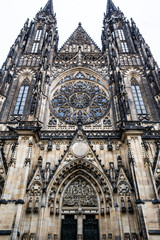 Fototapeta premium Prague Cathedral, also known as St. Vitus Cathedral, Czech Republic.