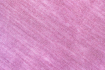 Fototapeta premium Fabric canvas natural linen pink texture for backgrounds