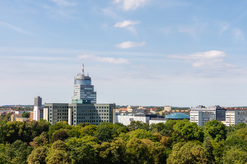 view of Szczecin from the observation tower