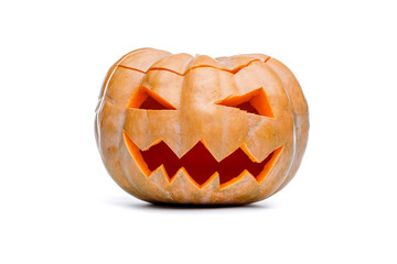 Photo of Halloween Pumpkin. Scary Jack O'Lantern