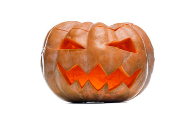 Photo of Halloween Pumpkin. Scary Jack O'Lantern