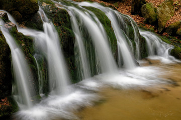 Beautiful Maly waterfall, Czech Republic