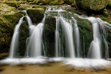 Beautiful Maly waterfall, Czech Republic