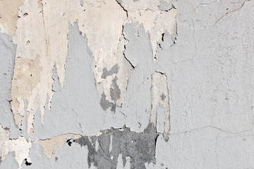 Texture of a concrete wall with cracks and scratches which can be used as a background