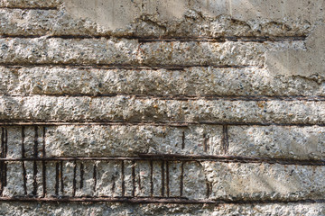 old damaged concrete wall