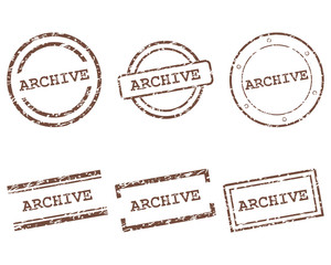Fototapeta premium Archive Stempel