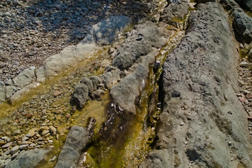 Ruscello di montagna a Piobbico nelle Marche