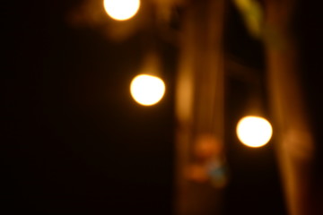 lights on a dark background
