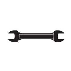 wrench icon on white isolated background. Vector image.