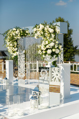 wedding decor in white colors 