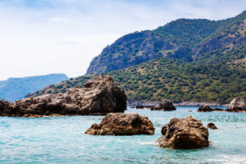 Fototapeta premium Harbour in sea landscape view