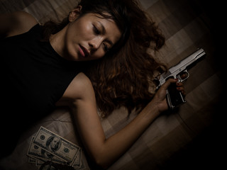 Young women who are stressed from using drugs