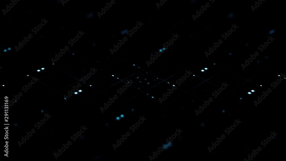Poster 3d abstract render with detailed elements. technology and data processing theme. pattern based compo