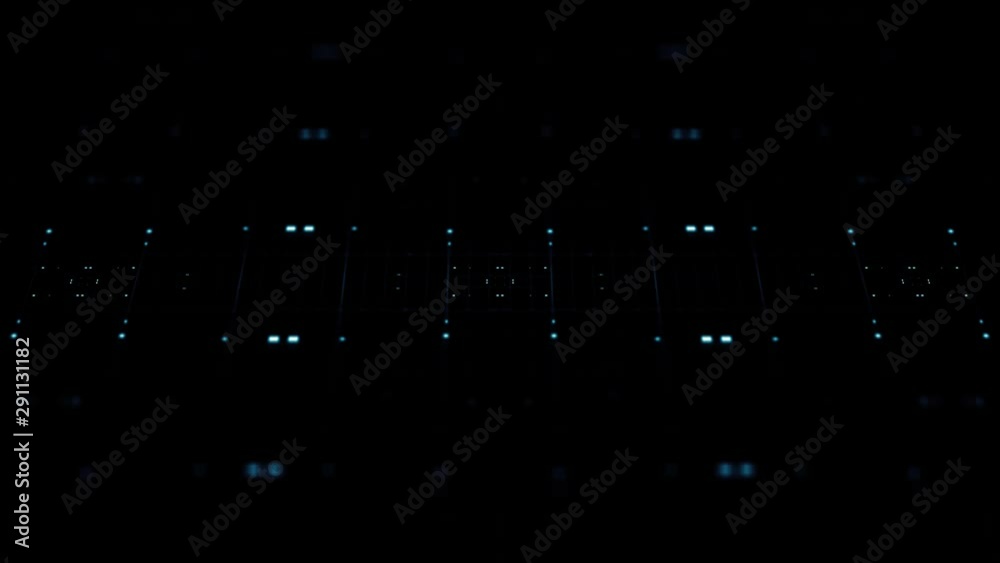 Poster 3d abstract render with detailed elements. technology and data processing theme. pattern based compo