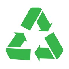 Recycle icon, Recycle icon vector, in trendy flat style isolated on white background. Recycle icon image, Recycle icon illustration