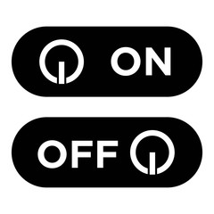 On off icon. Switch button. Vector illustration.