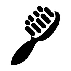 hair brush icon illustration isolated vector sign symbol - Vector