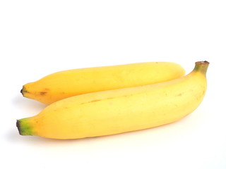 bunch of bananas isolated on white background