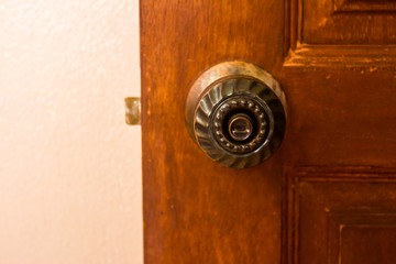 old door with handle